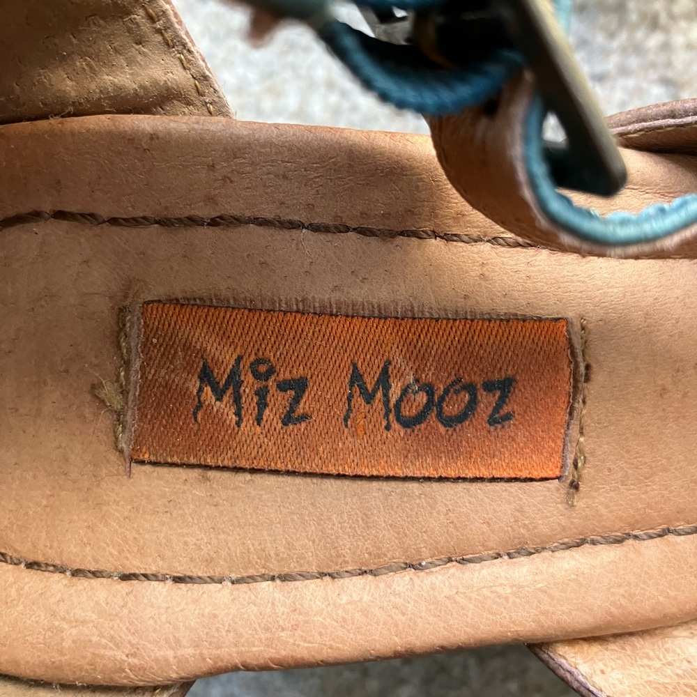 Miz Mooz Petra Retro Mary Jane leather platform sandals stylish feminine 7.5 - Picture 4 of 11